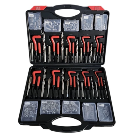 GERMAN 261 Parça Helicoil Vida Diş Tamir Seti | Metrik & Imperial Profesyonel Kit